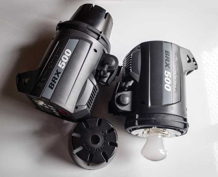 Elinchrom BRX500 studio strobe flash heads