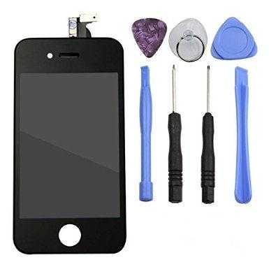 Elinker iPhone 4 Screen Glass ReplacementBlack Special Offer
