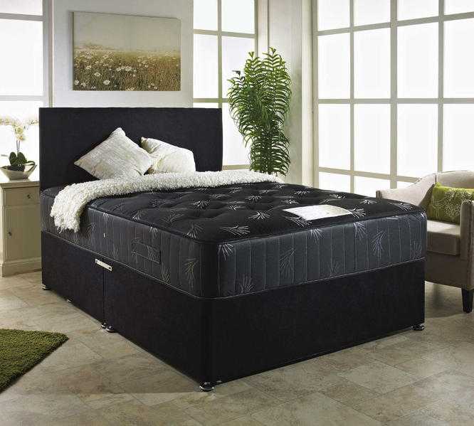 ELITE DIVAN BED WITH 10 INCH 1000 POCKET SPRUNG MATTRESS