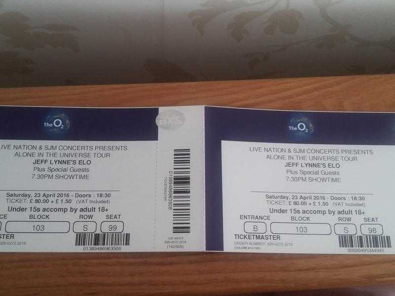 ELO Tickets for sale (x 2)