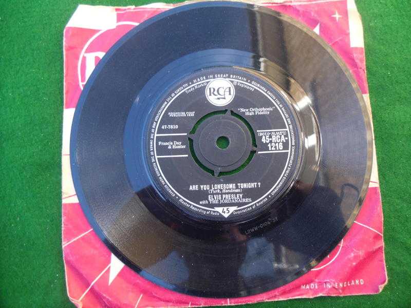 Elvis Presley 45 Vinyl