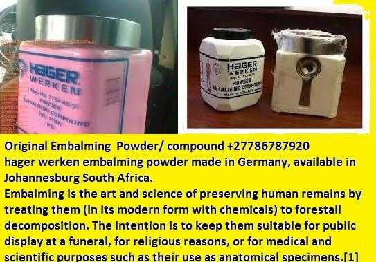 embalming compound powder 27786787920