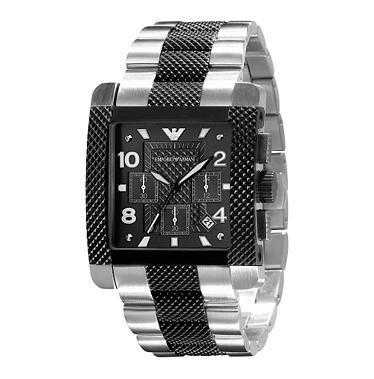 EMPORIO ARMANI MENS SPORT WATCH AR5842 STAINLESS STEEL STRAP