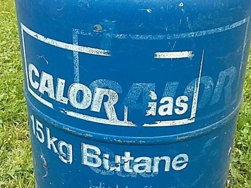 empty 15kg Butane gas bottle