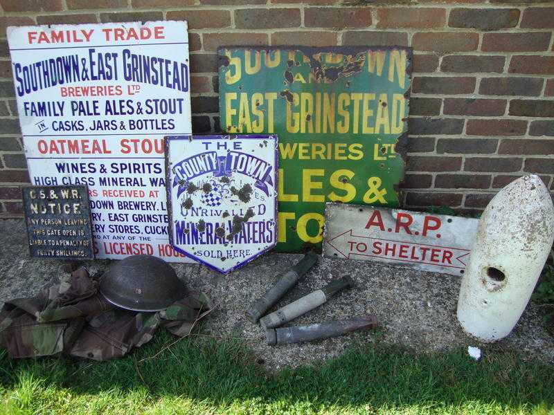 Enamel Signs , WW1WW2 Military Items amp Collectables