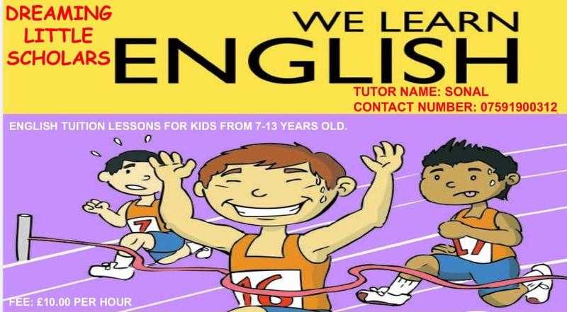 English Tuition - Dreaming Little Scholars One To One