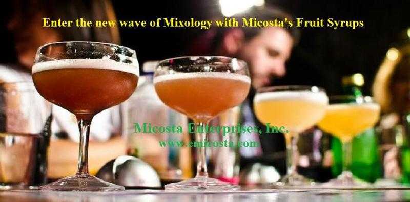 Enter the new wave of mixology with Micosta039s fruit syrups