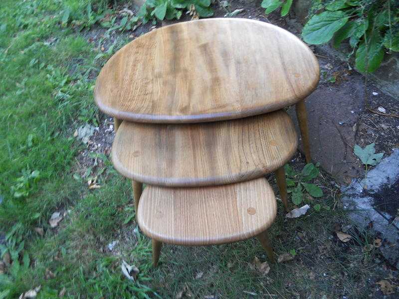 Ercol pebble tables