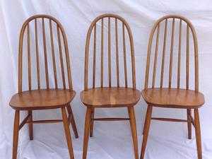 Ercol set of 4 Quaker chairs golden dawn colour