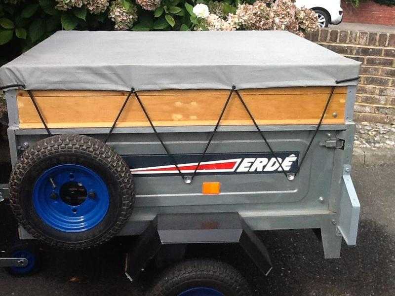 ERDE 102 TRAILER with  spare wheel amp jockey wheel