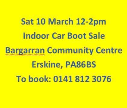 Erskine Indoor Car Boot Sale
