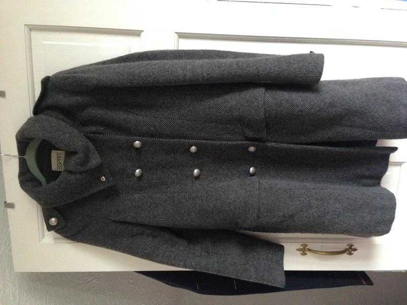 Esprit grey military coat size 10 for sale