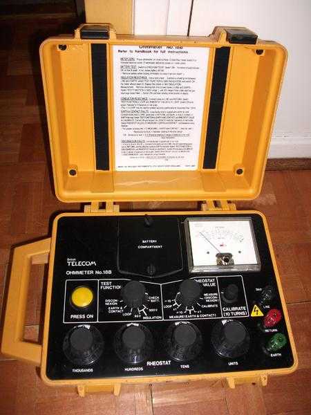 Evershed and dignoles ohm meter 18b