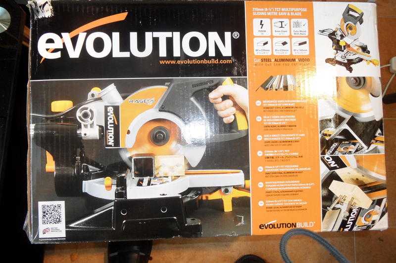 Evolution Industrial Laser guided cross-cut, amp sliding Table saw