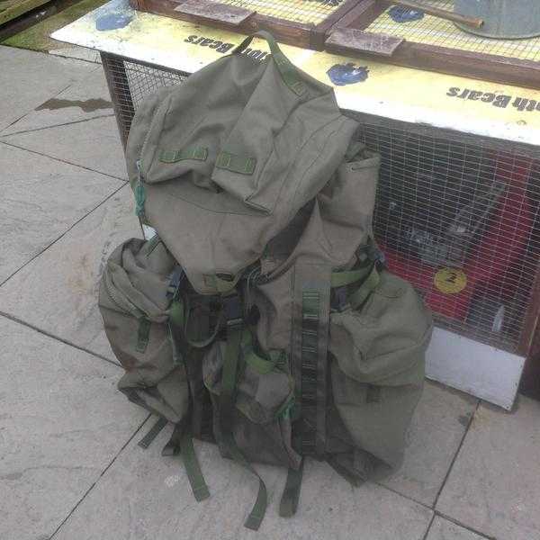 Ex-army rucksack and frame long back