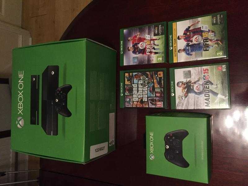 Excellent condition Xbox one console, two controllers and variety of games.