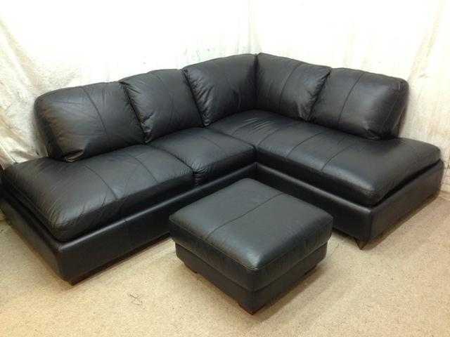 excellent  leather sofas brown black