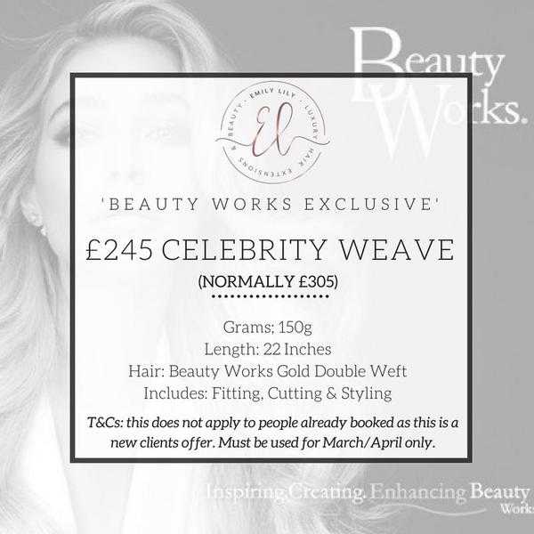 Exclusive Beauty Works Celebrity Weave Offer