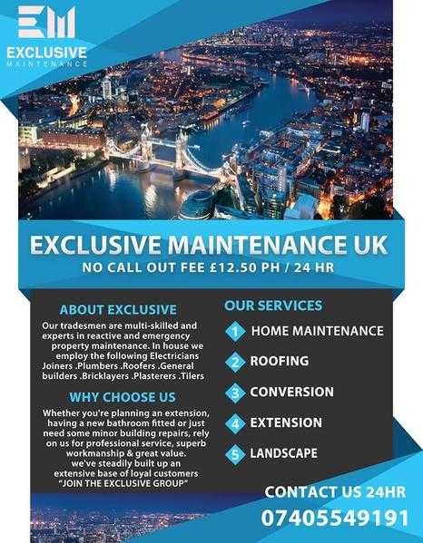 Exclusive maintenance uk