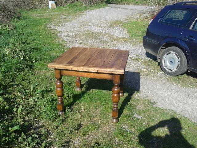 extendable dining table - oak - vintage 1960039s - 85