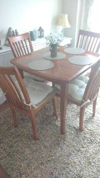 Extending Dining table and chairs