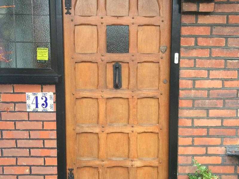External doors - 1930039s original oak front door and back door (painted)