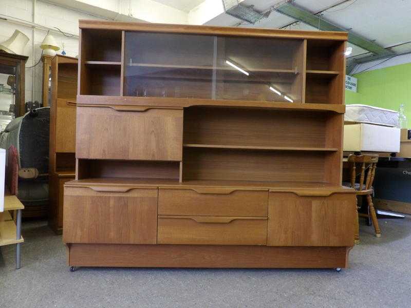 Extra Wide Display Cabinet With Cupboards, Drawers amp Drinks Bureau- Local Delivery Service Available