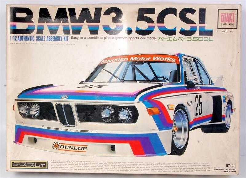 EXTREMELY RARE vintage 1980s Otaki BMW 3.5 CSL, 112 Scale Kit