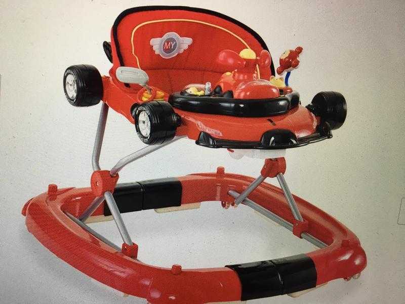 F1 2 In 1 Baby Walker - Racing Red