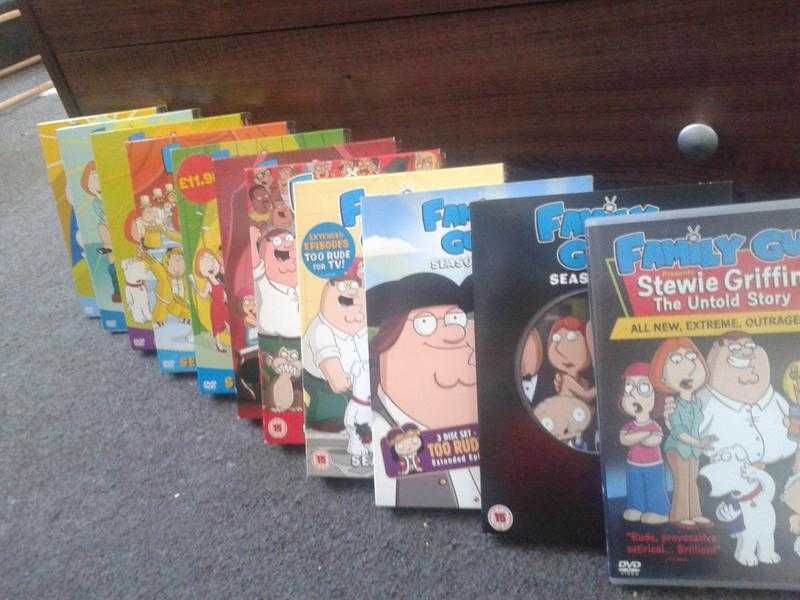 Family Guy Series 1-10 Boxsets  The Stewie Movie