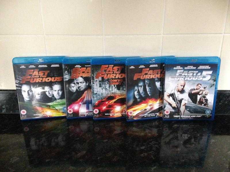 FAST amp FURIOUS BOX SET 1-5 BLU-RAY