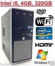 FAST VIGLEN TOWER COMPUTER PC INTEL CORE i5 4GB 320GB FREE WIFI