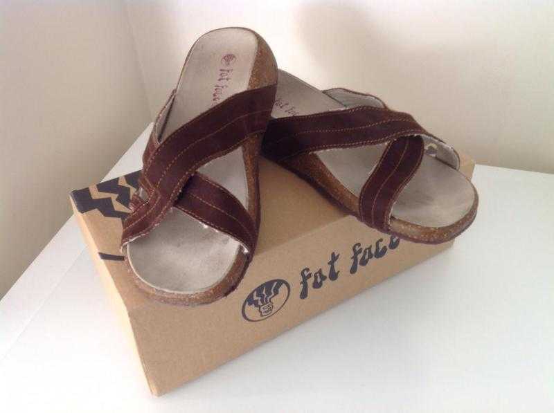 Fat Face ladies slip on mule sandals, with box, size 5