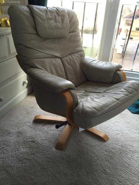 Faux leather chair