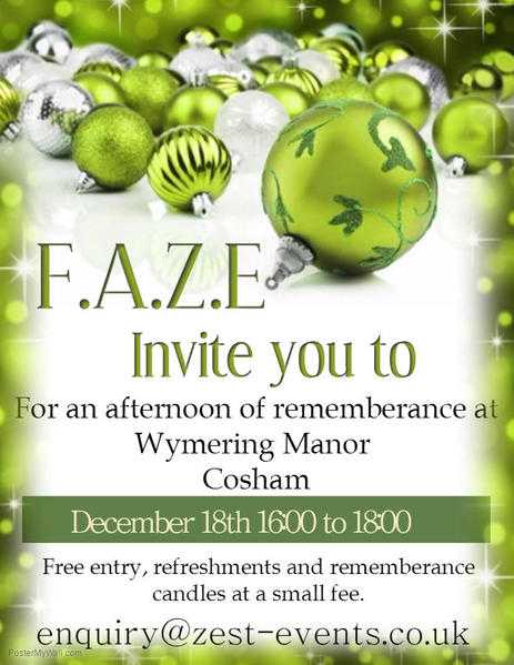 F.A.Z.E Remembrance Afternoon