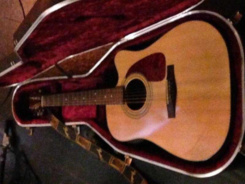 Fender Electro-Acoustic Guitar with hard case