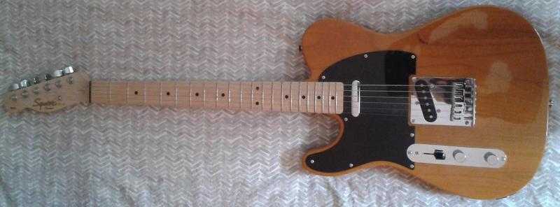 Fender Squier 039Affinity Series039 Telecaster Electric Guitar, Left-Handed Model Includes Black Strap.