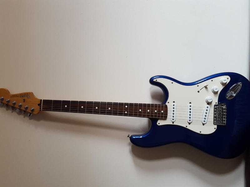 Fender stratocaster in blue