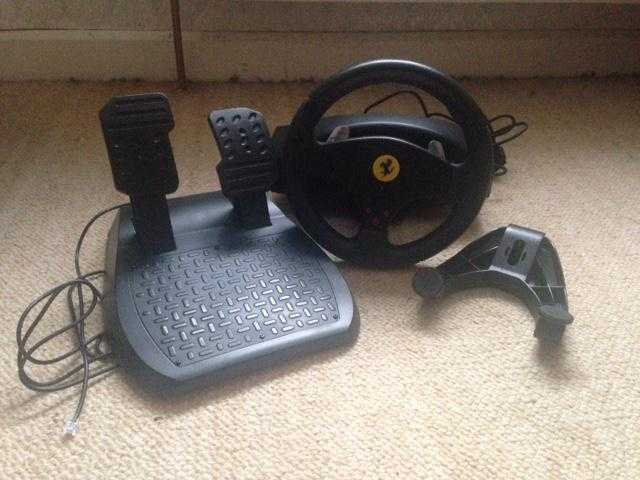 Ferrari GT Experience Gaming Wheel and Pedals