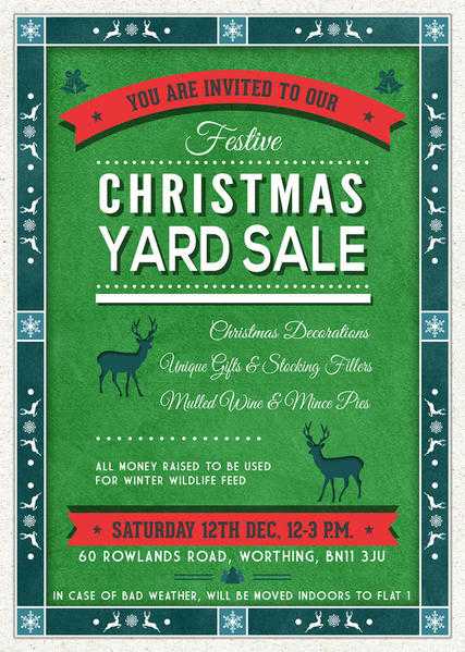 Festive Christmas Yard Sale