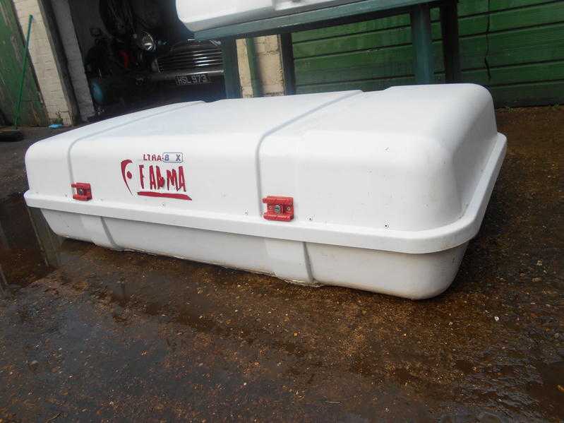 Fiamma top box and rear box for sale