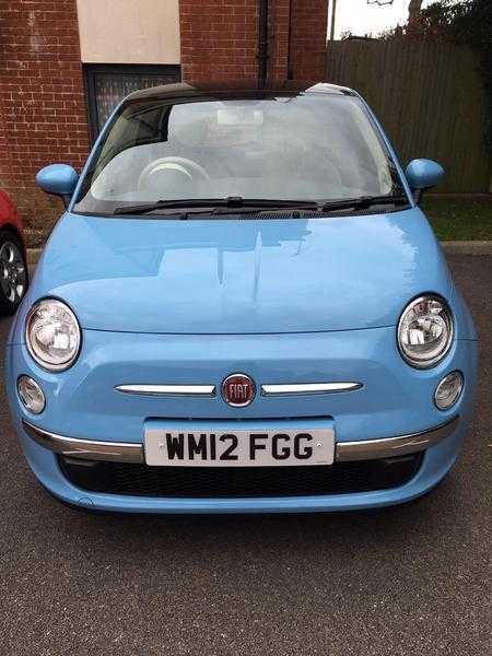 Fiat 500 2012 Blue