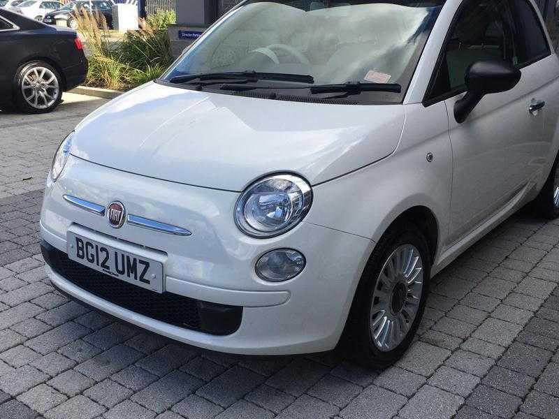 Fiat 500 Pop Stop  Start - white with red interior and alloy wheels