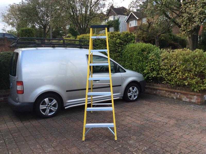 Fiberglass 8 Tread Stepladder Used Once