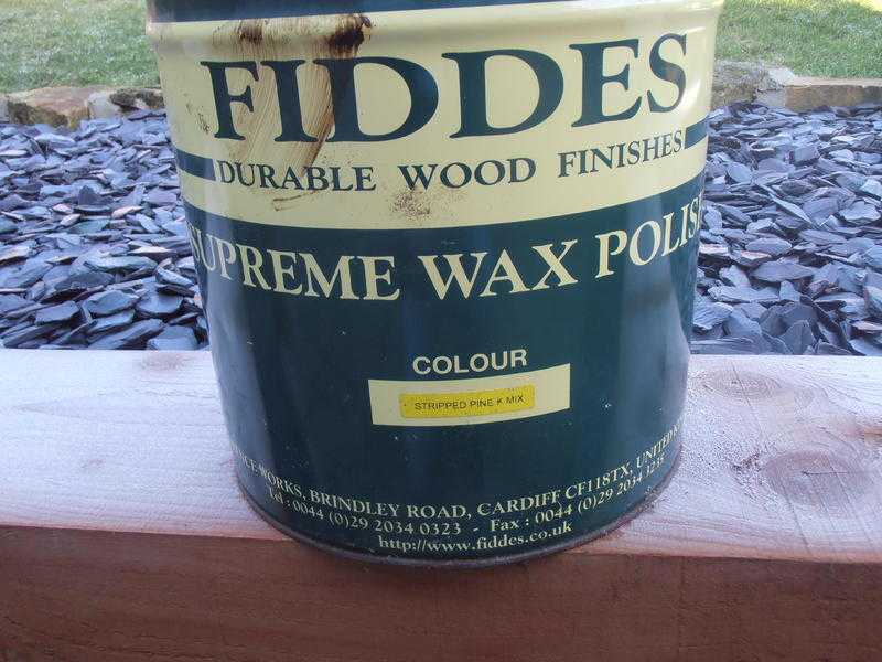 FIDDES Supreme Wax Polish Colour Stripped Pine K Mix For pine furniture