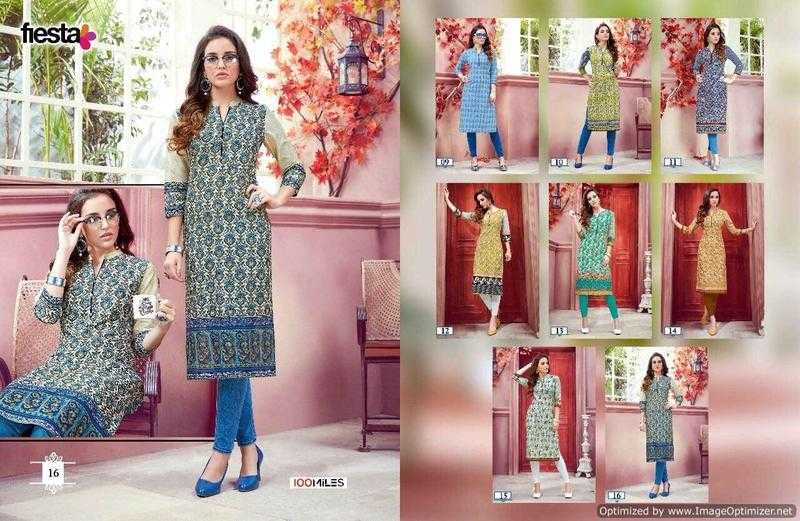 Fiesta Miles-2  Superfine Soft Cotton Printed Kurtis