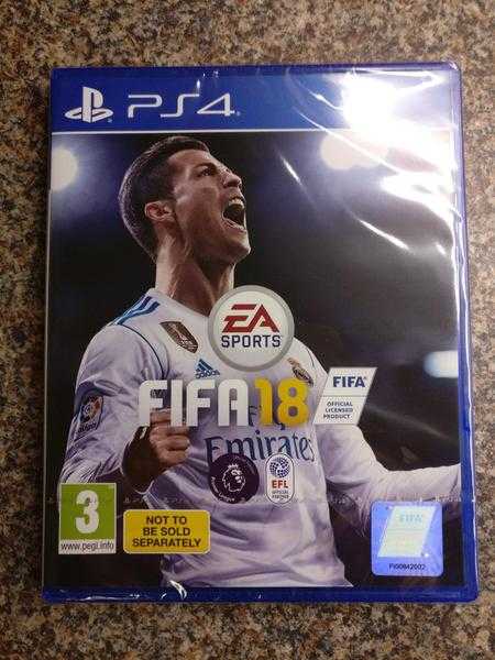 FIFA 18 PlayStation 4 PS4 Game Brand New amp Factory Sealed