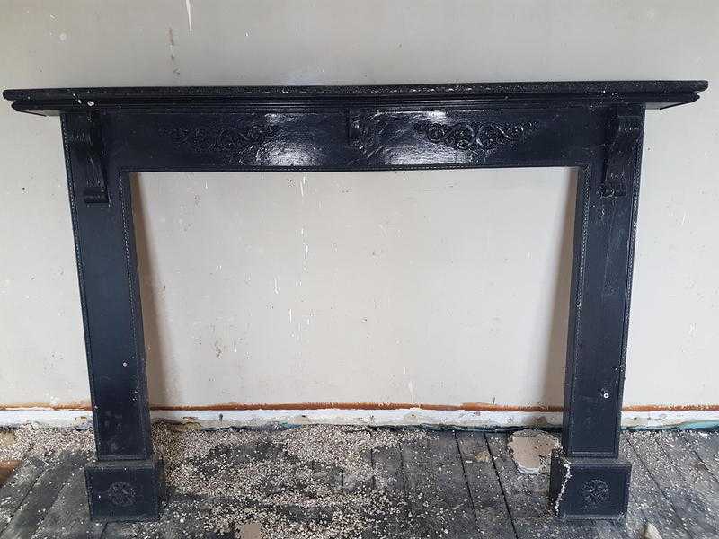 Fireplace surround.