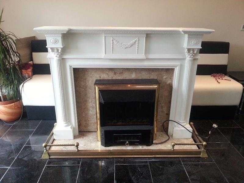 Fireplace with REAL marble