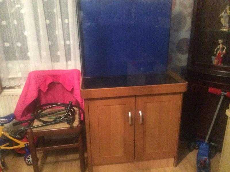 Fish tank with stand.